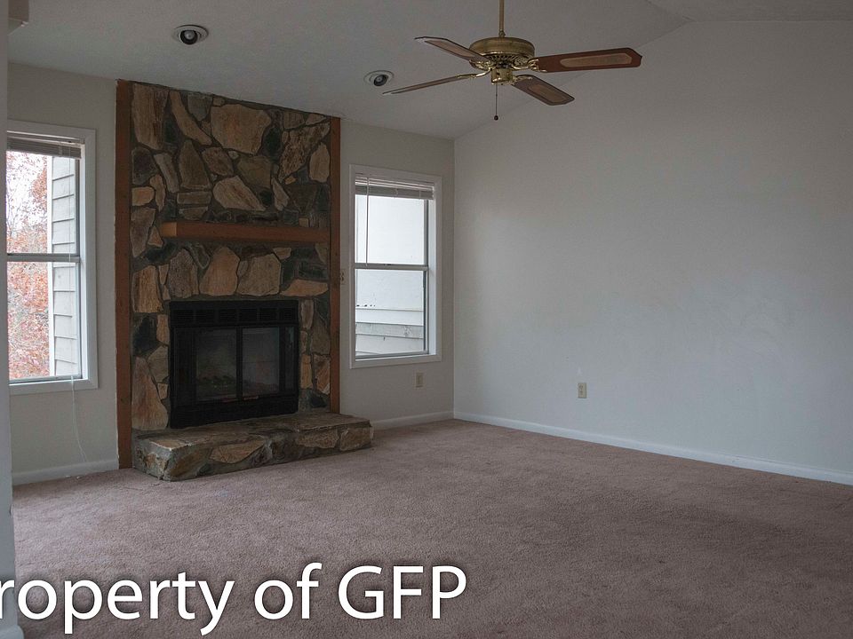 Living room with fireplace