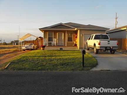 Front view of the home
						:
						Grass was put in the front and the back yard.