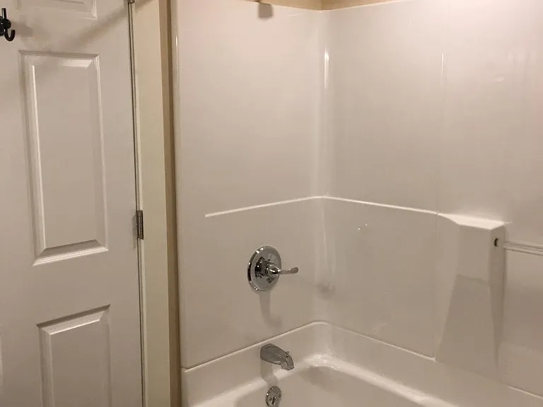 Full tub with shower