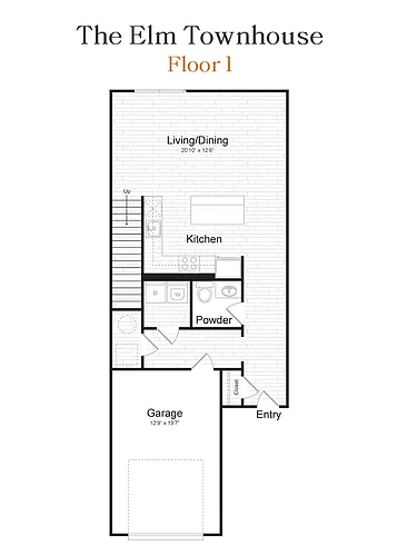 Floor plan The Elm Townhouse