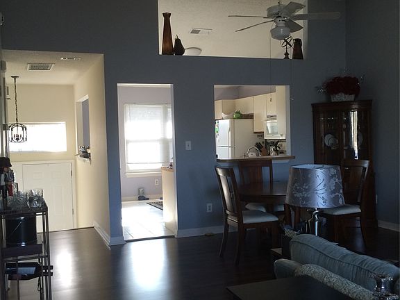 Dining room and kitchen