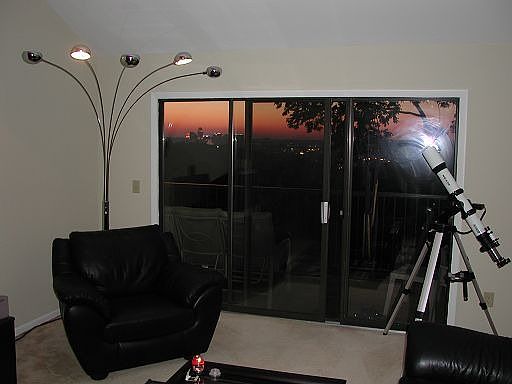 Great room and sliding door to back deck