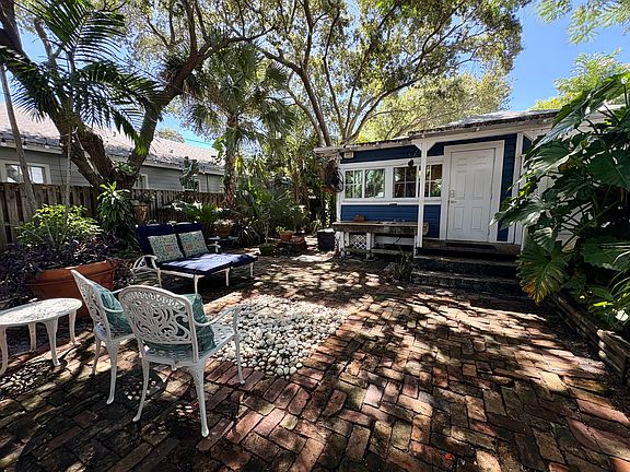 Fully fenced backyard