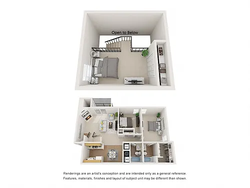 Floor plan Perch Loft