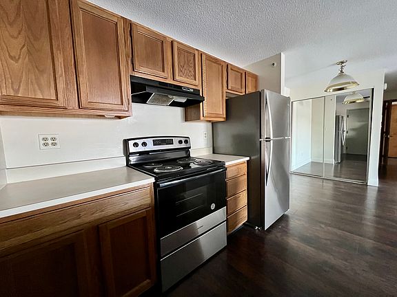 Kitchen with stainless steel appliances
