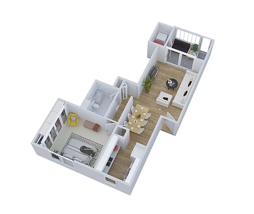 Floor plan 1X1