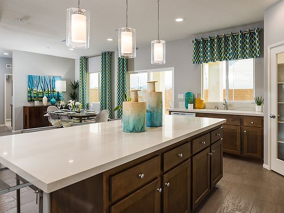 Kitchen to dining area