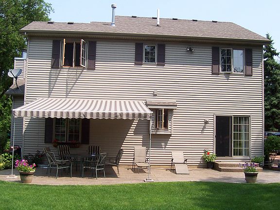 Remote controlled awning