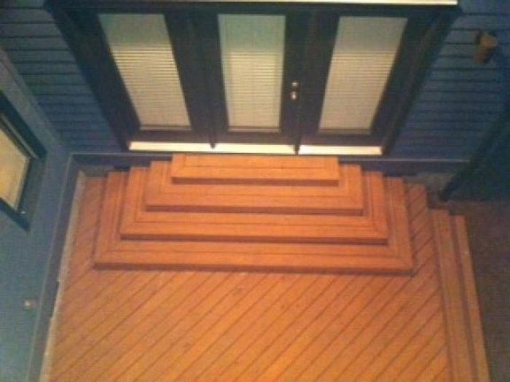 Main level deck accessible via kitchen or living room