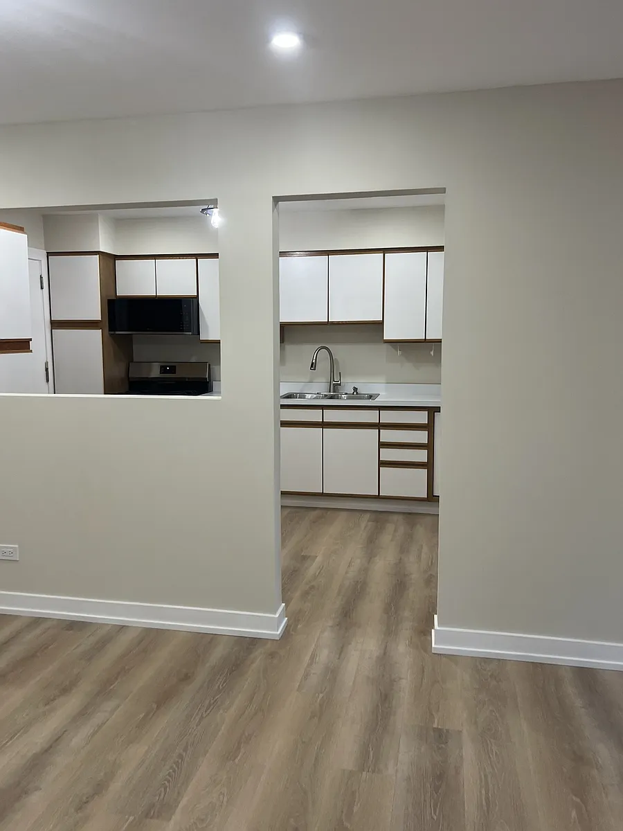 Kitchen view from dining room - 10381 Dearlove Rd #2A
