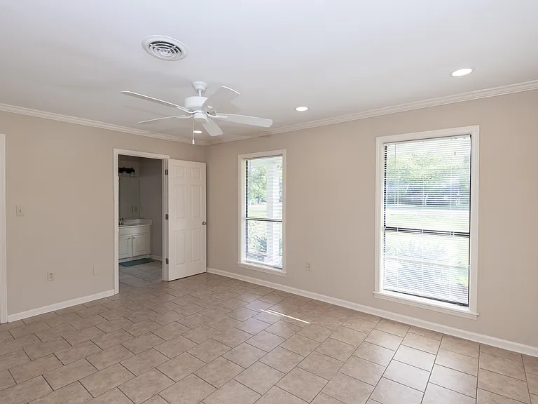 Another view of main bedroom; this one looking toward bathroom.