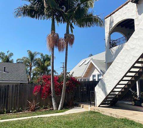 Southwest corner of lot with our beautiful palm.