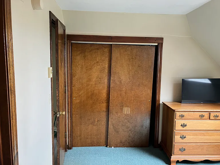 Bedroom with large closet