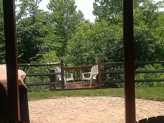 view below deck, nice patio for entertaining