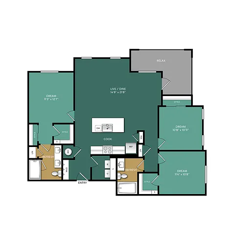Floor plan C1-L