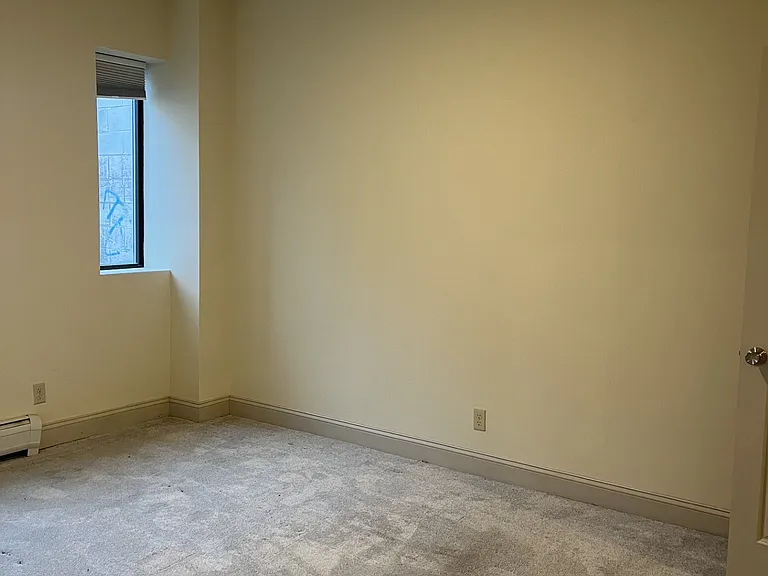 View into bedroom from entry