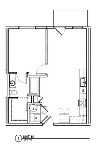Floor plan 1X1