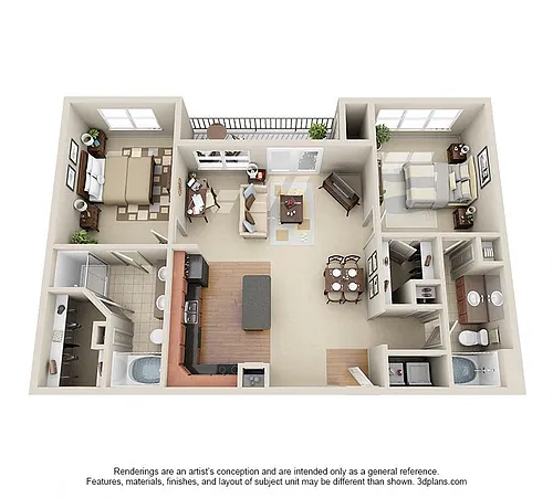 Floor plan Waterwall (B3)