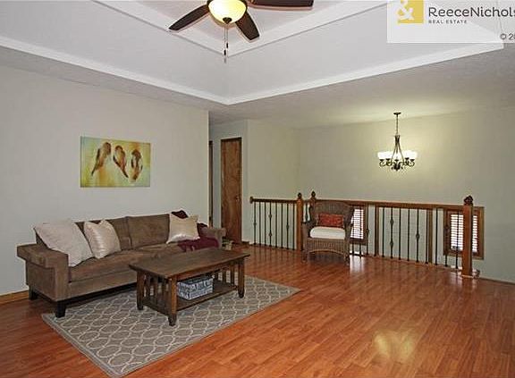 Updated Ceiling Fan, Chandelier & Iron Spindles