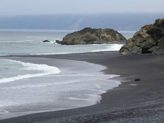 black sands beach