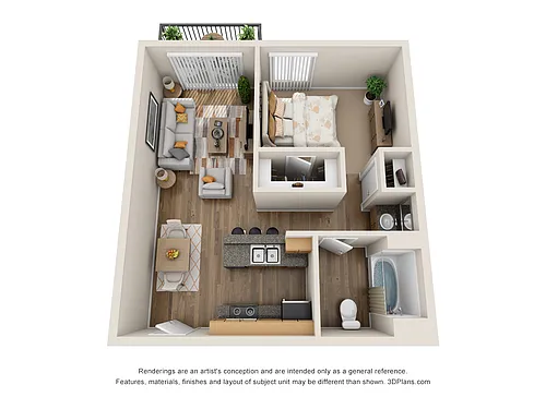 Floor plan cd1x1b