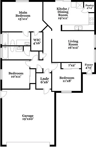 3 bed, 2.0 bath, 1106 sqft, $2,700 — Photo 2