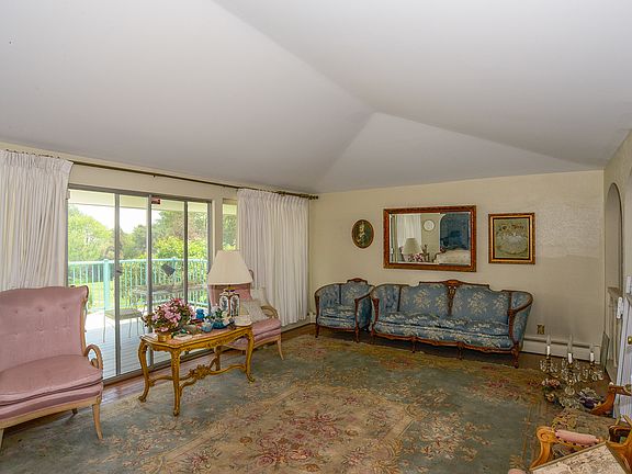 Living room opens to deck