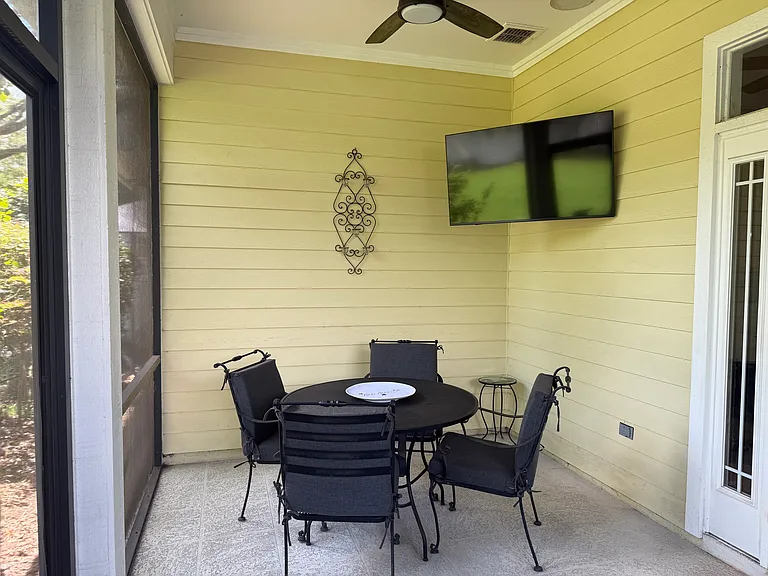 Screened-in patio