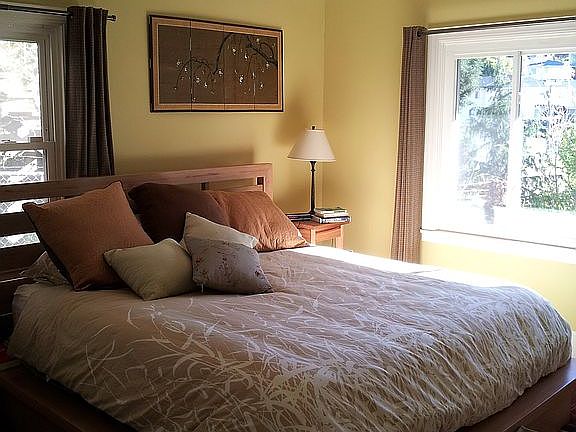 A downstairs bedroom 