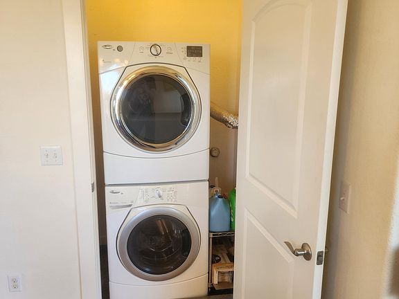 Stackable washer and Dryer included.