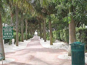 entrance to south beach Marco Island just 1/4 mile from the property