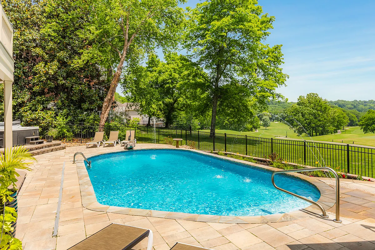 Photo 2 of 93 - 516 Sandcastle Rd - Franklin, TN Enjoy resort-style living overlooking the 8th hole of Temple Hills Golf Course, complete with a private pool, hot tub, grill, fire pit, outdoor furniture, covered patio and more! - 516 Sandcastle Rd