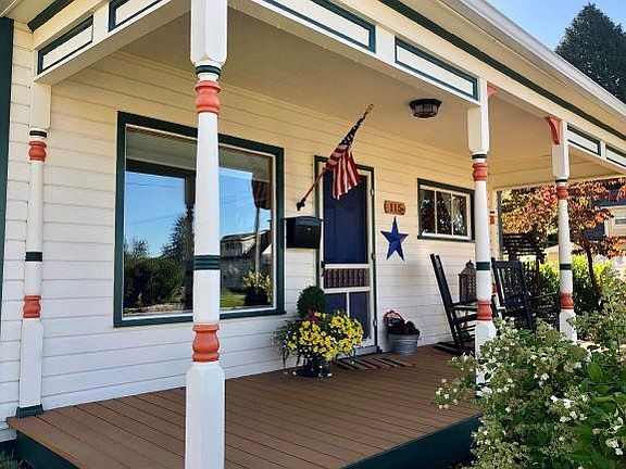 Inviting front porch.