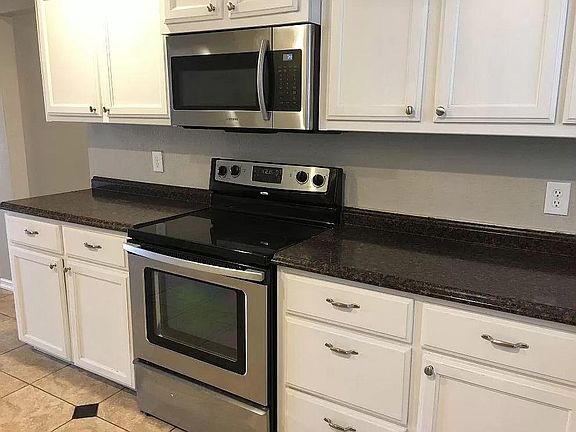 Stainless steel appliance for a clean look.