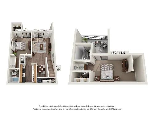 Floor plan 2 Bed 2 Bath