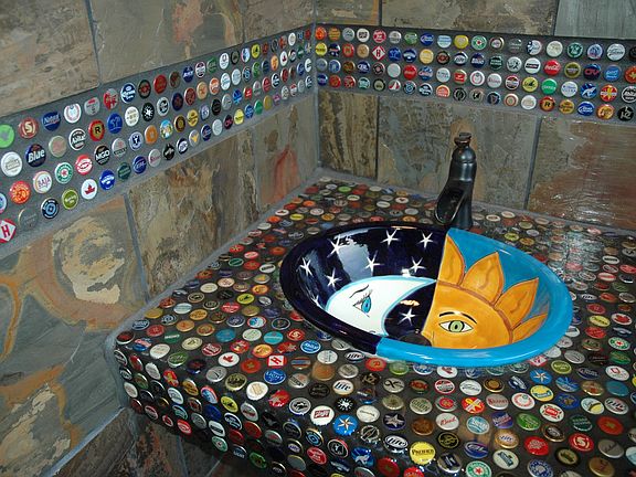 outdoor bottle cap sink 