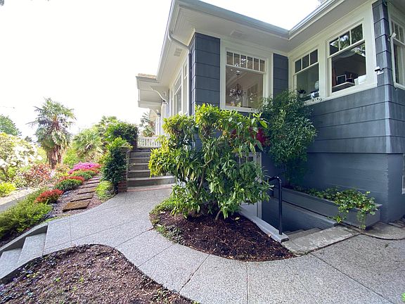Side view of main house with ADU entrance below