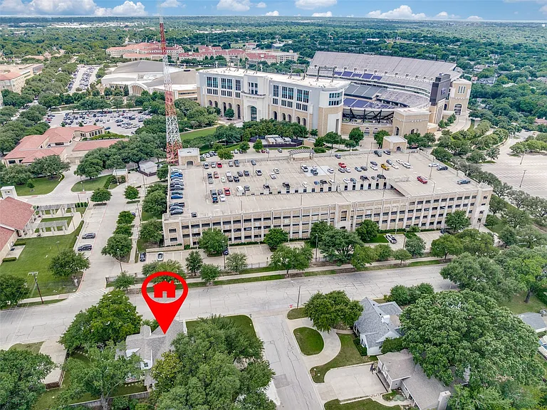 Home is located right by the TCU stadium!!