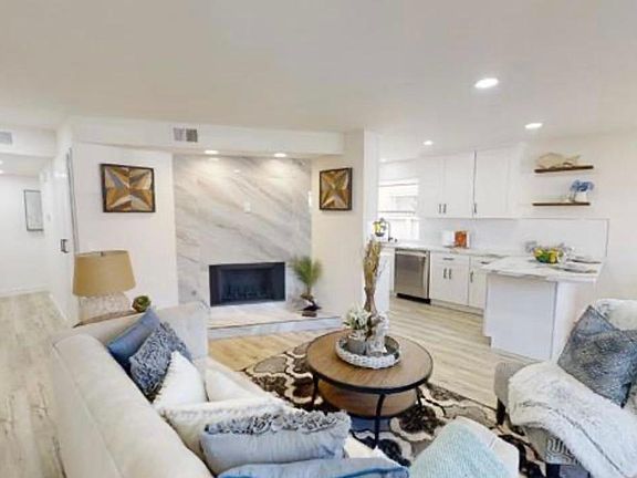 Open floor plan living room.