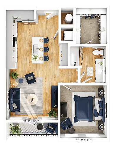 Floor plan A1K
