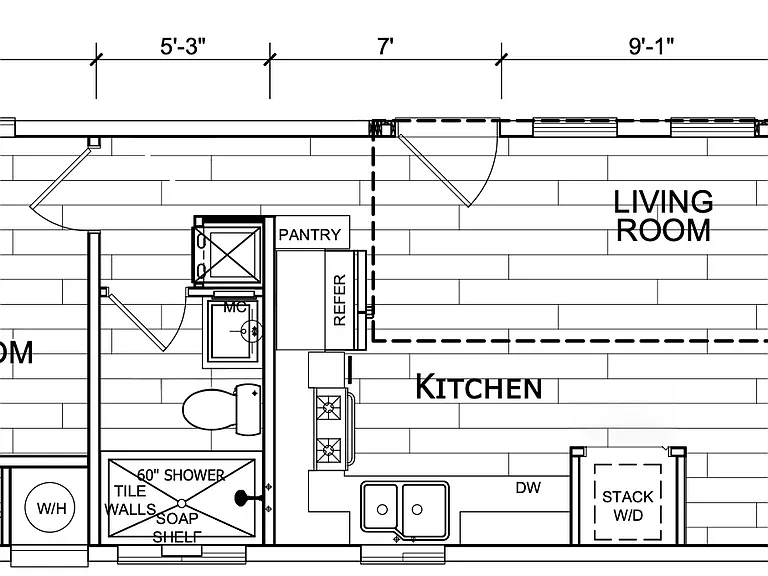 Floorplan with dimensions