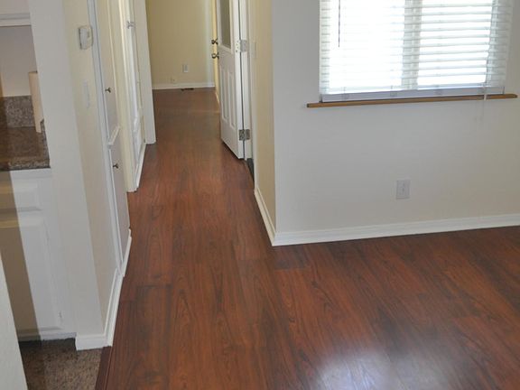 Hallway to kitchen, bath and bedroom,