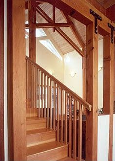 stairs and living room