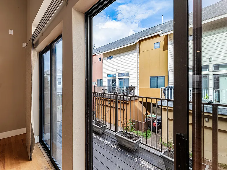 Sliding doors to balcony