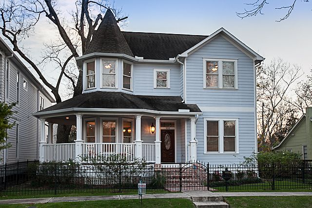 Front elevation at dusk