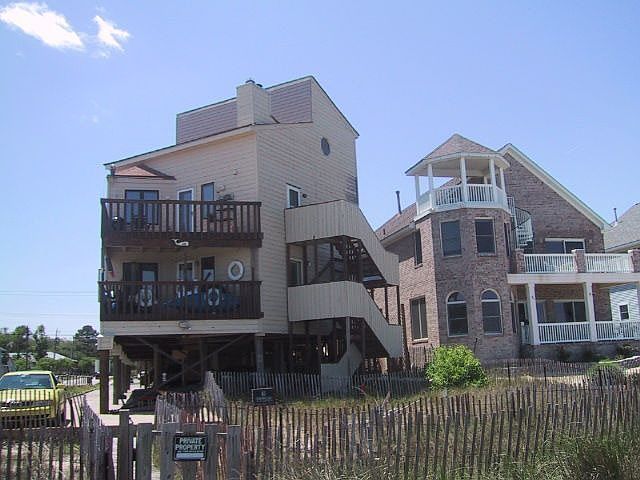 What a house! View from the beach.