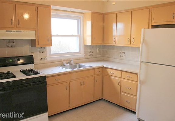 Kitchen from living room entrance