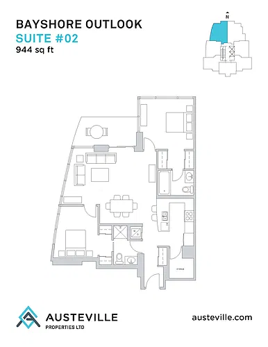 Floor plan Two-bedroom