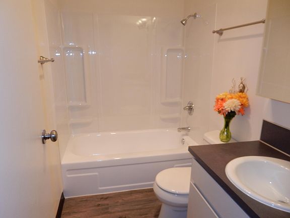 Remodeled bathroom with new Kohler medicine cabinet