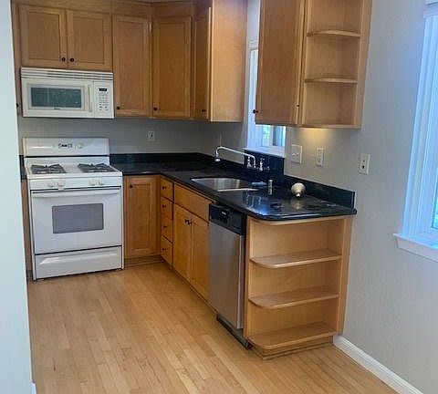 Kitchen with granite countertops